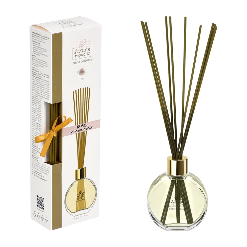 Ароматический диффузор в стеклянном флаконе Aroma republic №66 Virginia cedar, 70 мл 93828 - 2