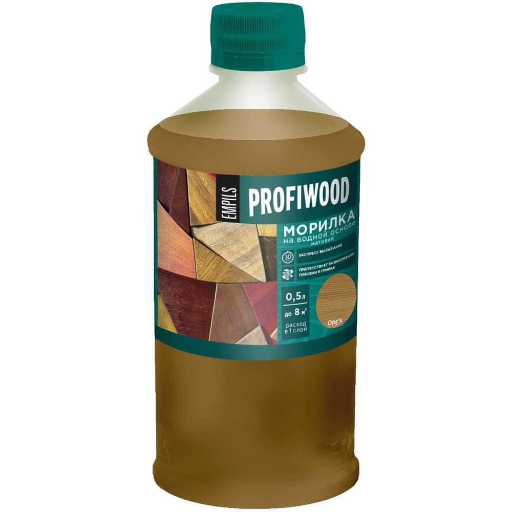 Морилка Profiwood на водной основе, орех, 0.5 кг 67692