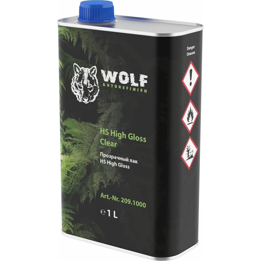Прозрачный лак WOLF HS High Gloss, 1л 209.1000