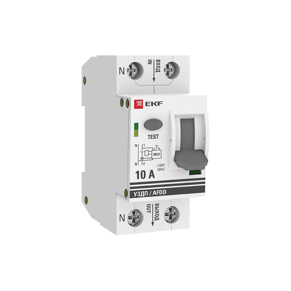 Устройство защиты от дугового пробоя EKF (УЗДП) 1P+N 10А PROxima afdd-2-10-pro