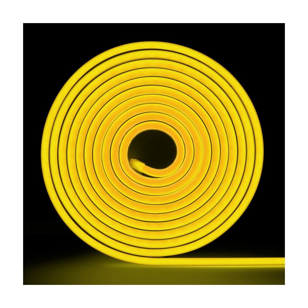 Неоновая светодиодная лента MAKSILED 5м, 6x12мм, 24В, 9Вт/м, 120 LED/m, IP33 (ПВХ), лимонно-желтый, ML-NF-24V-0612-Lemon Yellow