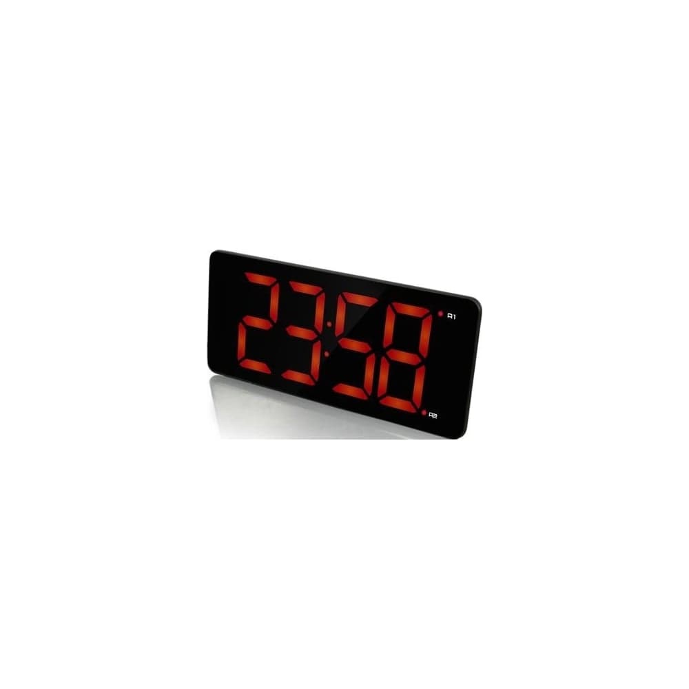 Сетевые часы BVItech красный/черный x BV-475RK