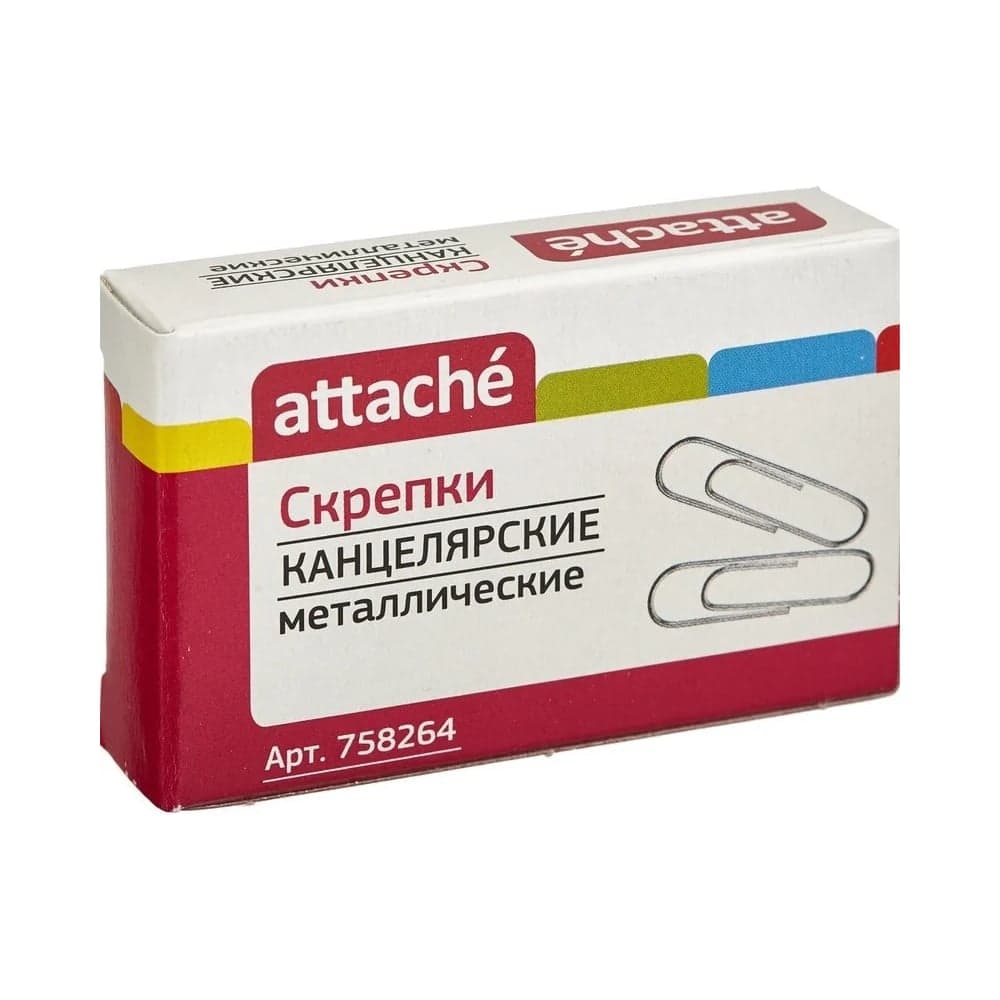 Скрепки металлические Выбор есть без покрытия,28 мм, негофрирован.,100шт/уп 758264