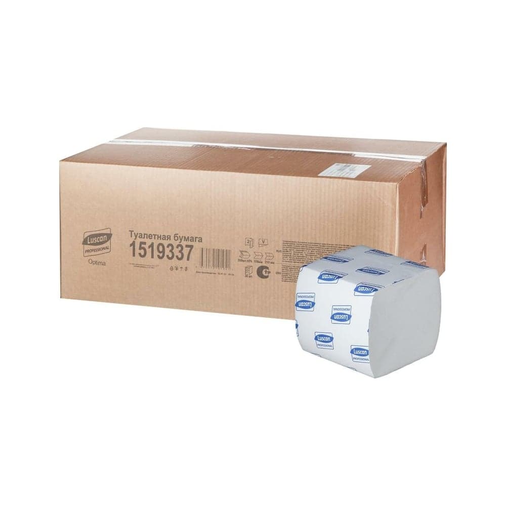 Бумага туалетная д/дисп Luscan PROFESSIONAL Luscan Professional 2сл бел вт см 250л 30пач/уп 1519337
