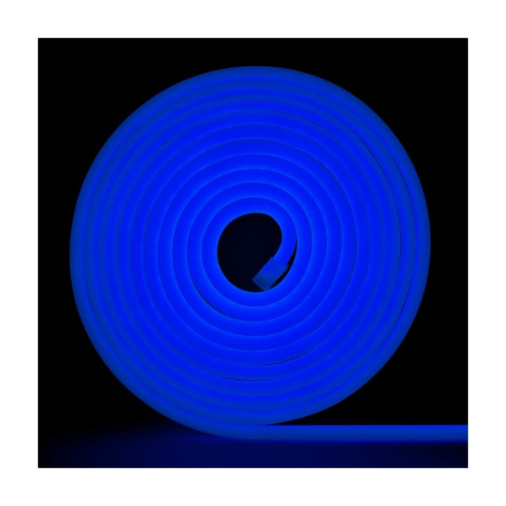 Неоновая светодиодная лента MAKSILED 5м, 8x16мм, 24В, 9Вт/м, 120 LED/m, IP33 (ПВХ), синий, ML-NF-24V-0816-Blue