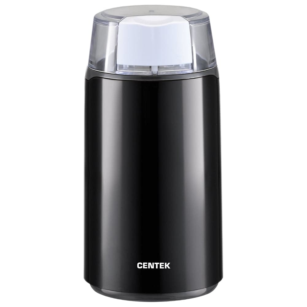 Кофемолка Centek черный 250 Вт, 45 г, 5 чашек ароматного кофе, прозрачная крышка CT-1360 Black