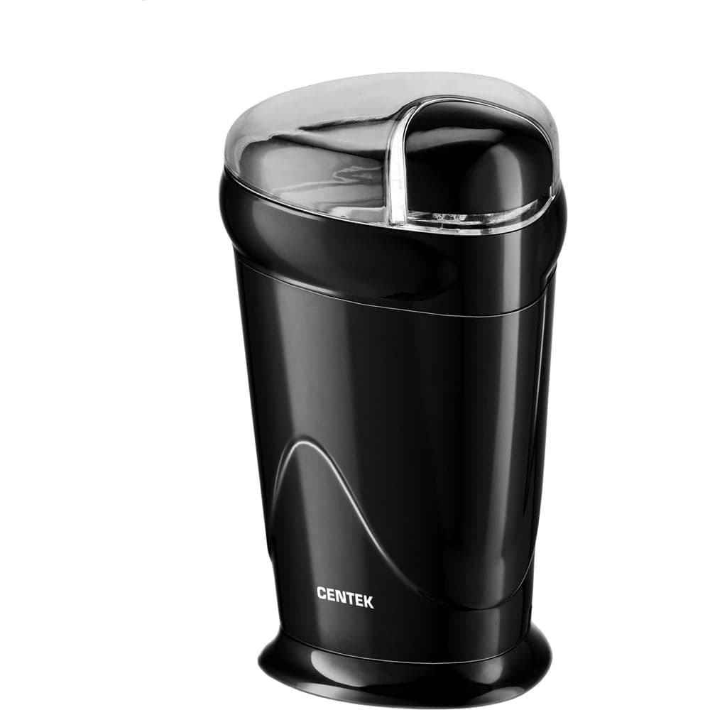 Кофемолка Centek черный 200 Вт, 60 г, 6 чашек ароматного кофе, прозрачная крышка CT-1358 Black