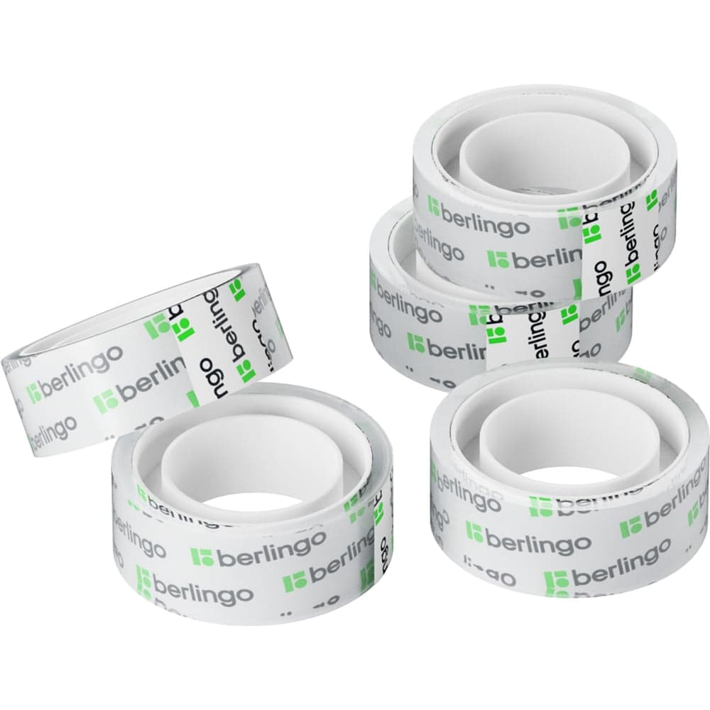 Набор клейкой ленты Berlingo, 10 шт., 15мм х 10м, прозрачная AT1510