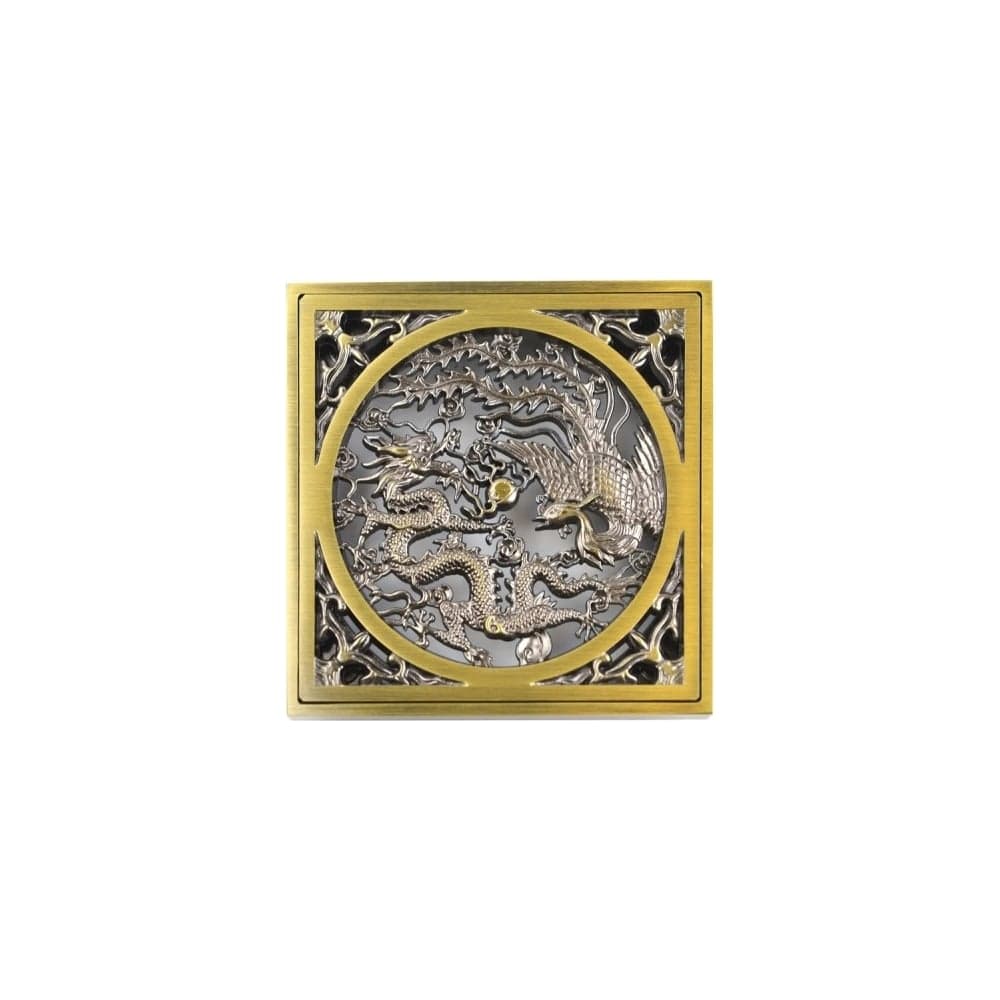 Насадка с рамкой и дизайн-решеткой BRONZE DE LUXE Дракон 21986