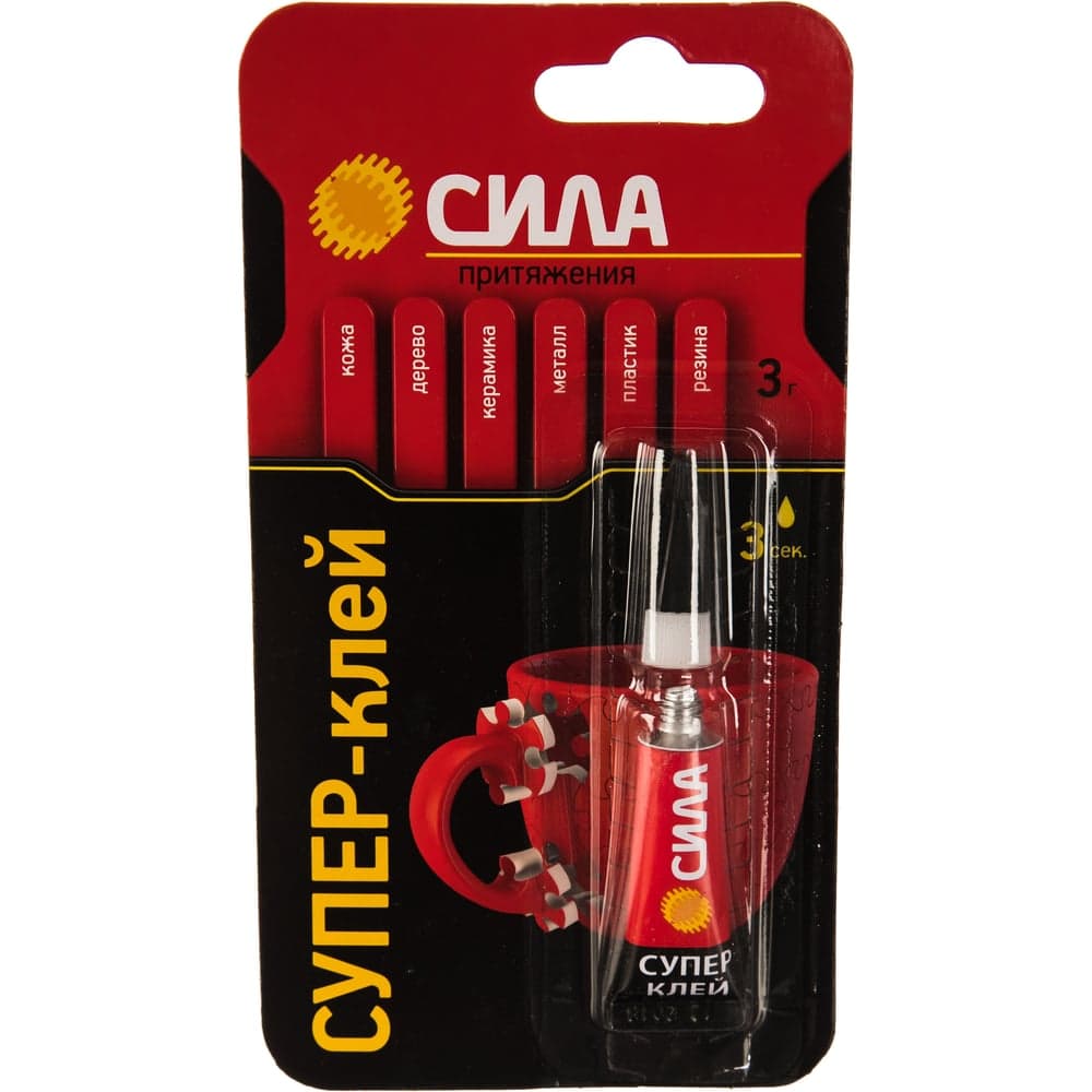 Сверхпрочный супер-клей 3 гр. BL-1 СИЛА SBL1-3 C0039198