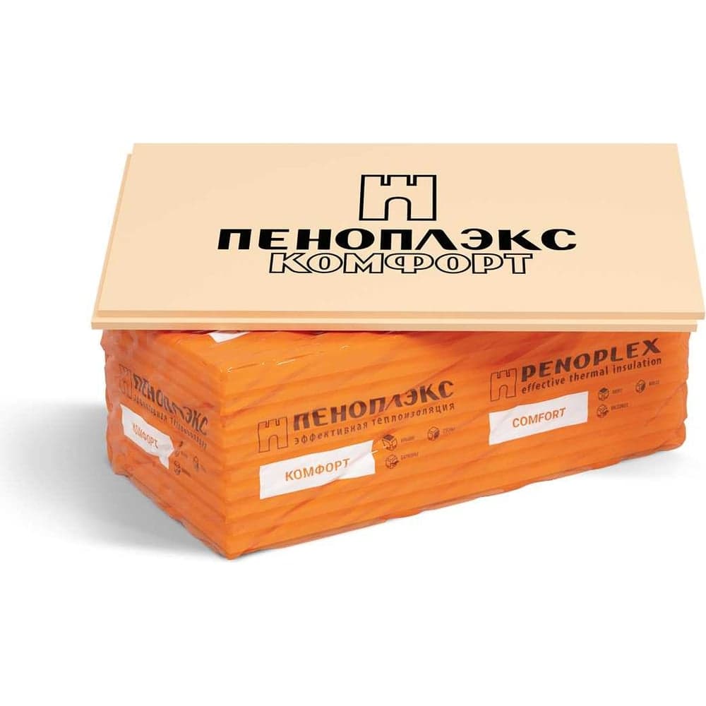 Экструдированный пенополистирол PENOPLEX Комфорт 30x585x1185 мм, в упаковке 13 шт. TU0-0002502