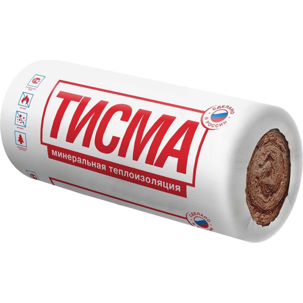 Утеплитель Тисма 50x1200x8300 мм, 19.9 кв. м, 2 мата 783340