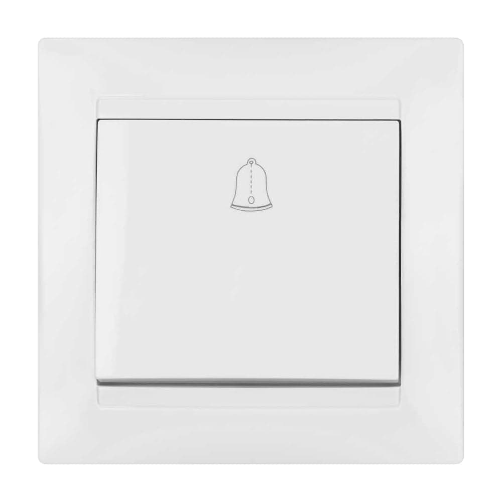 Звонковая кнопка TDM ELECTRIC белая Лама SQ1815-0008