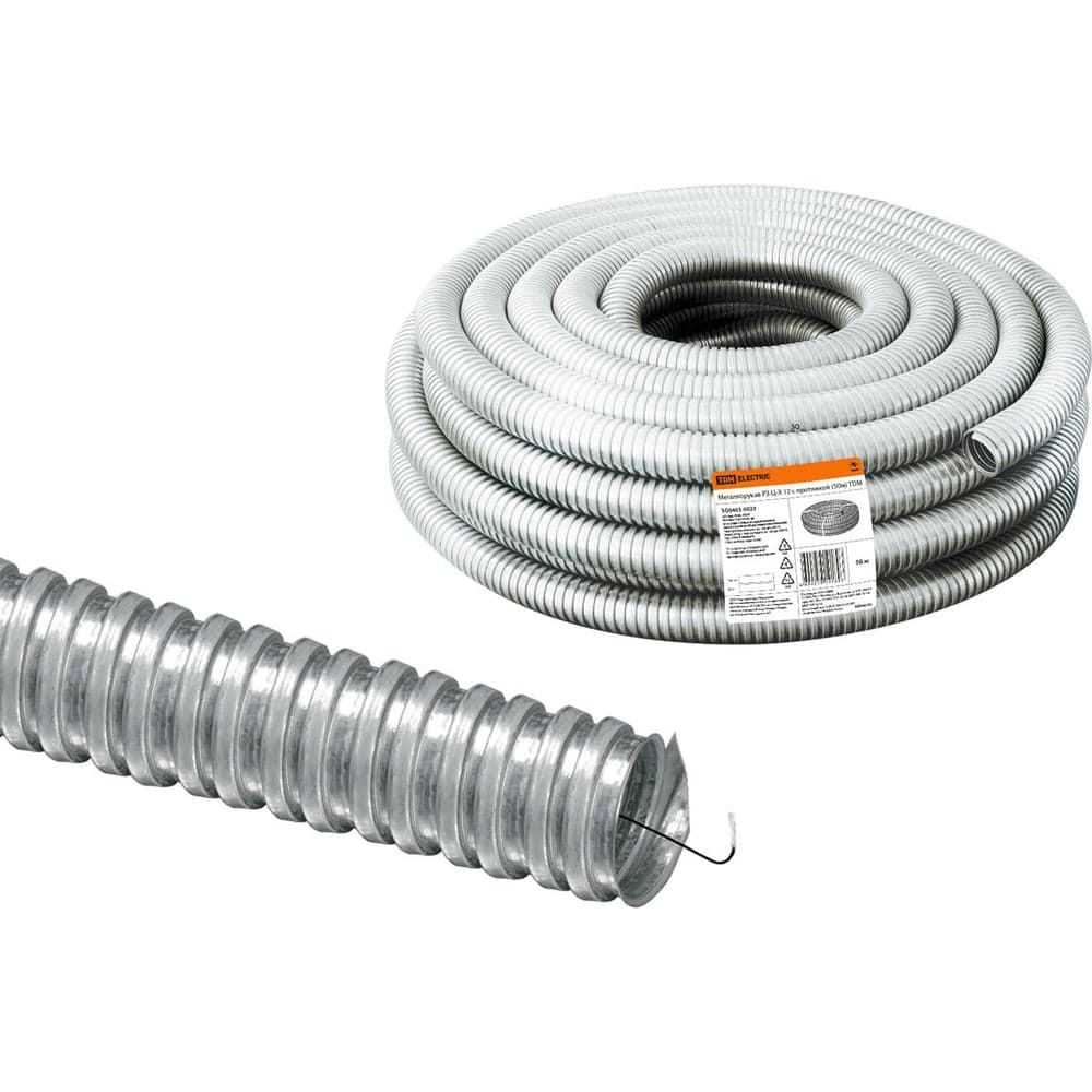 Металлорукав TDM ELECTRIC РЗ-Ц-Х 12 50м SQ0403-0023