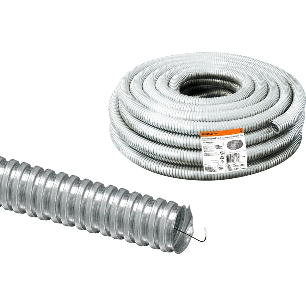 Металлорукав TDM ELECTRIC РЗ-Ц-Х 18 50м SQ0403-0004