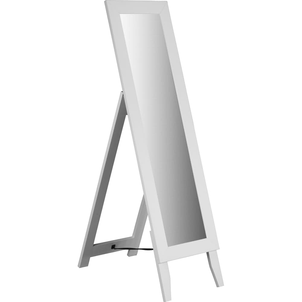Напольное зеркало Мебелик BeautyStyle 1 белый, 138 см х 35 см 8306