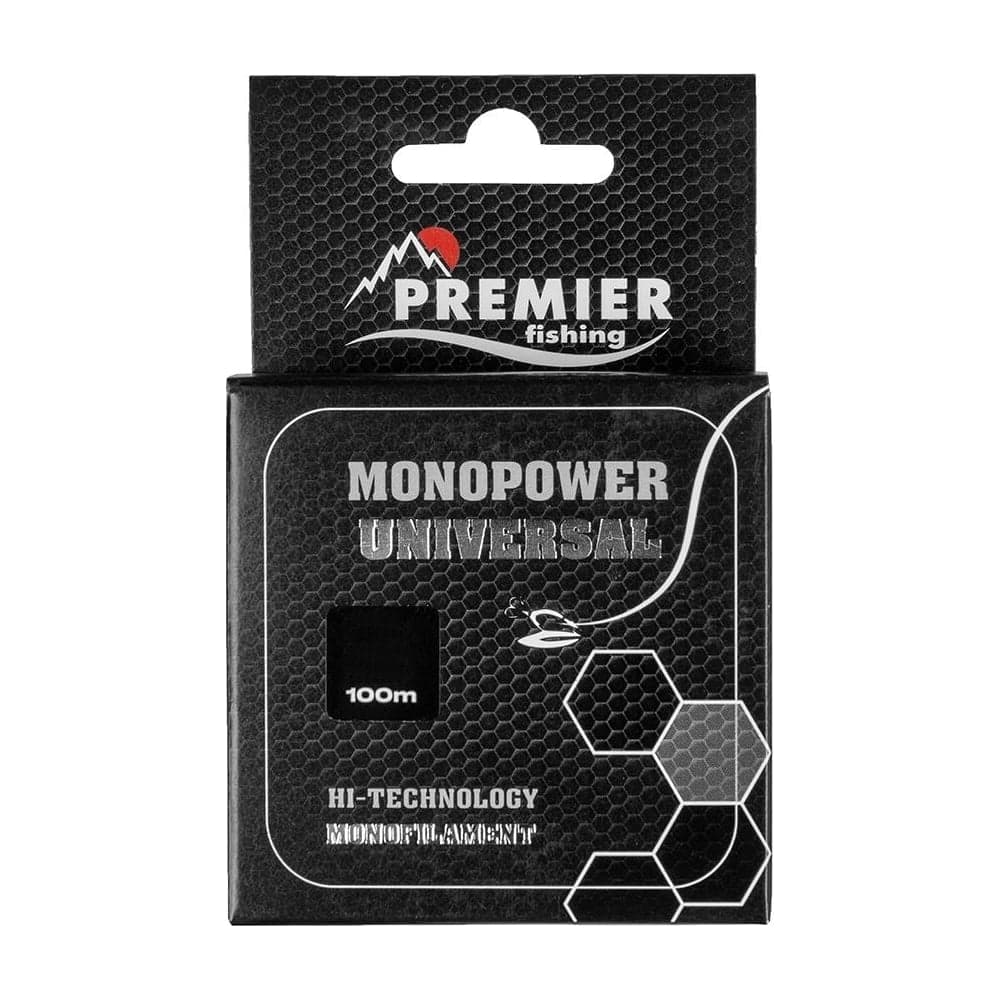 Леска Preмier fishing мonopower universal 0.28мм/100м, clear nylon pr-мu-t-028-100 00000281276