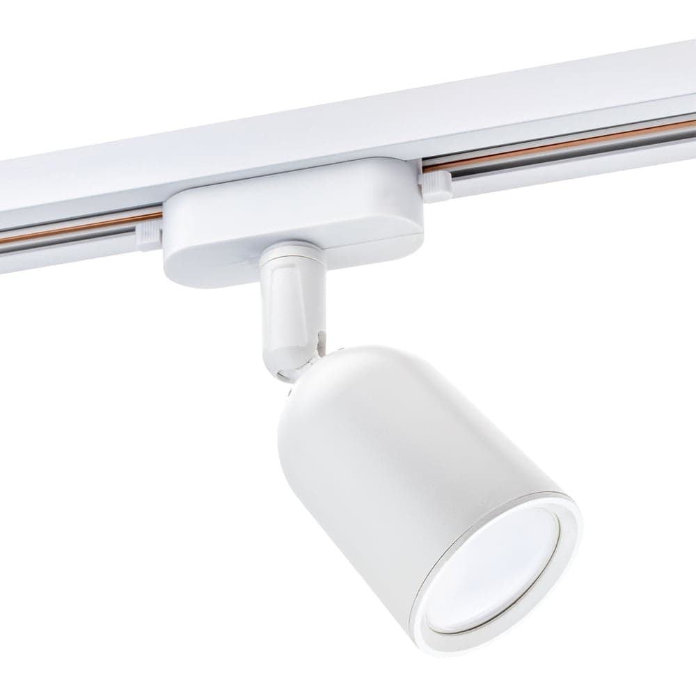 Трековый поворотный светильник RITTER Artline цилиндр 55x87mm GU10 230В пластик 4м2 белый 59869 9