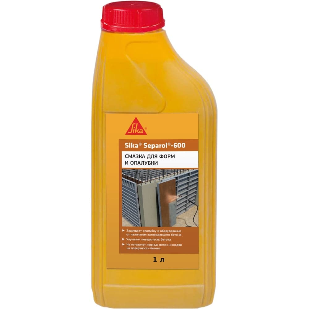 Смазка для опалубки и защита оборудования от налипания бетона SIKA Separol-600 Канистра 1л. 615249