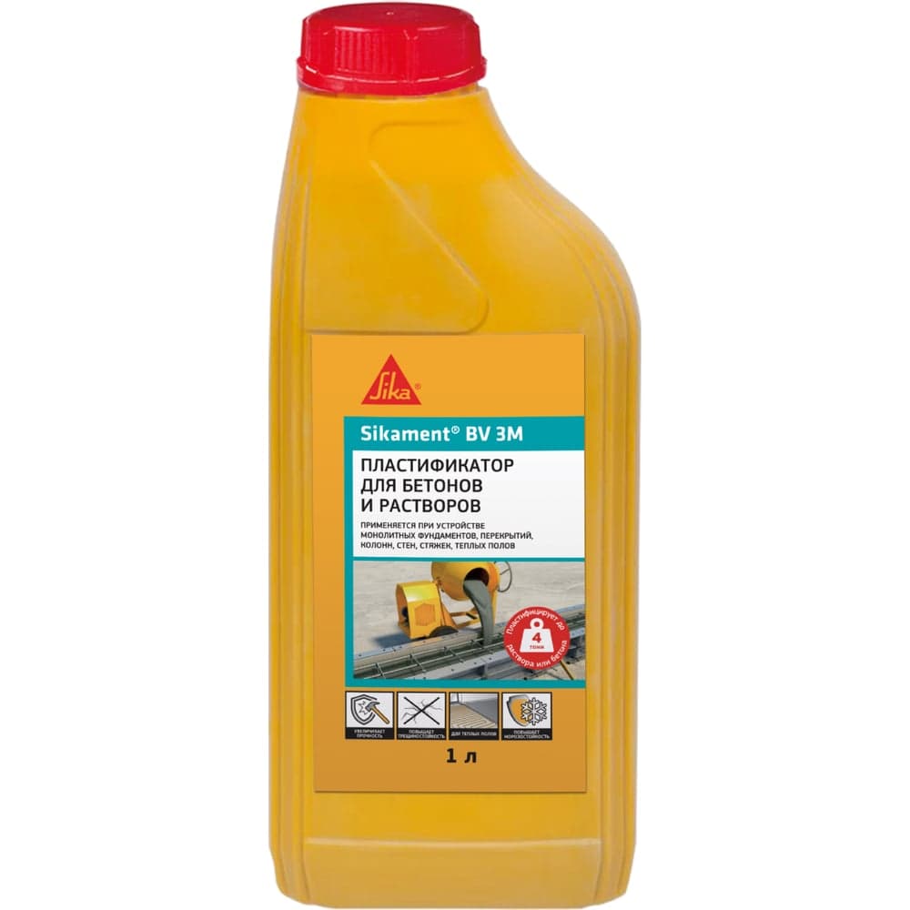 Пластификатор для бетонов и растворов SIKA Ment BV Канистра 3M 1л. 524064