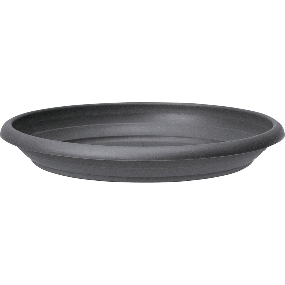 Поддон Scheurich 331 Linda Metallic Grey диам. 30 см, пластик, серый металлик 068854