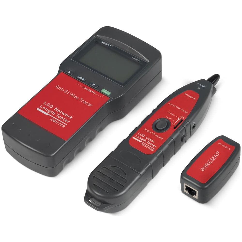 Тестер для витой пары Cabeus (NF-8200) c LCD дисплеем и тон-генератором CT-LCD-RJ45-Scan