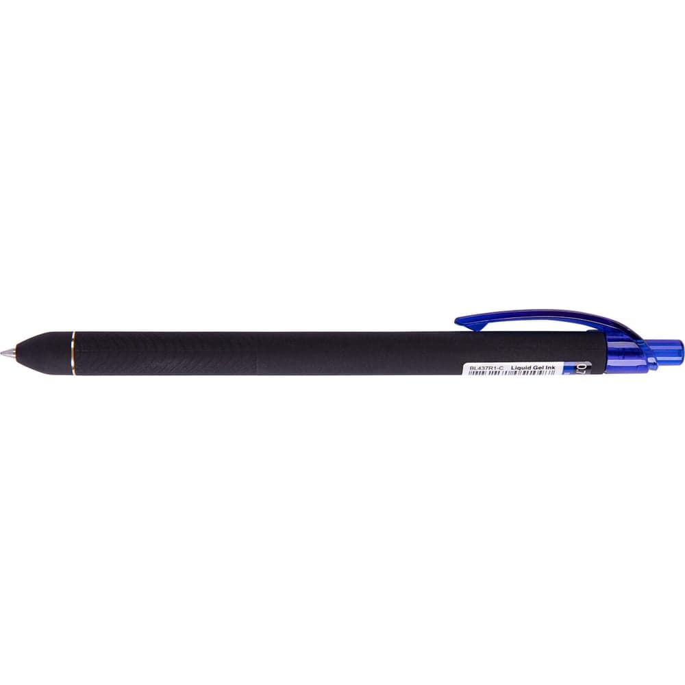 Автоматическая гелевая ручка Pentel Energel, корпус Soft Touch d 0.7 мм 12 шт BL437R1-C синие чернила 674200