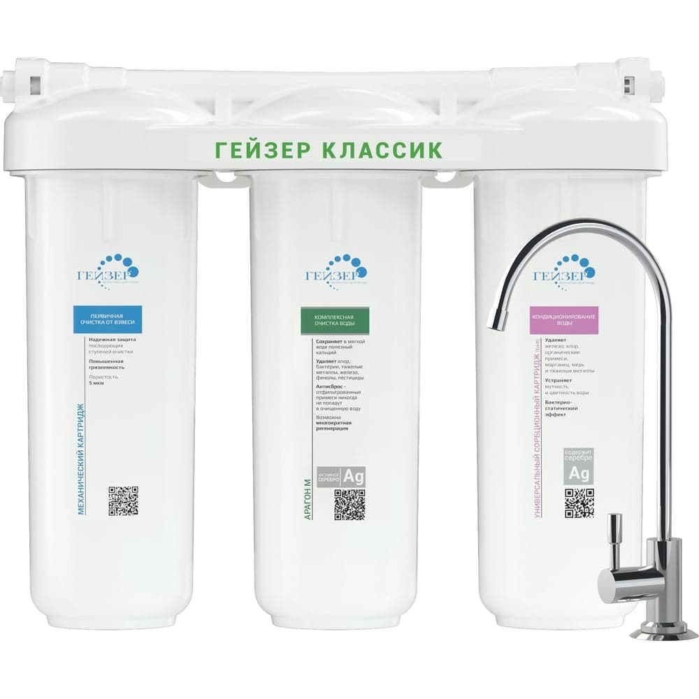 Фильтр для воды Гейзер Классик М 66028