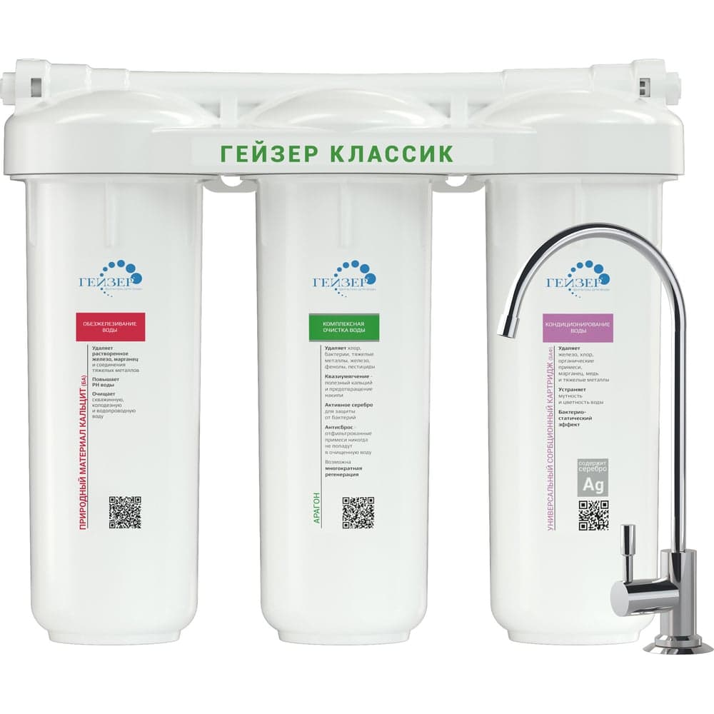 Фильтр для воды Гейзер Классик Фе 18056