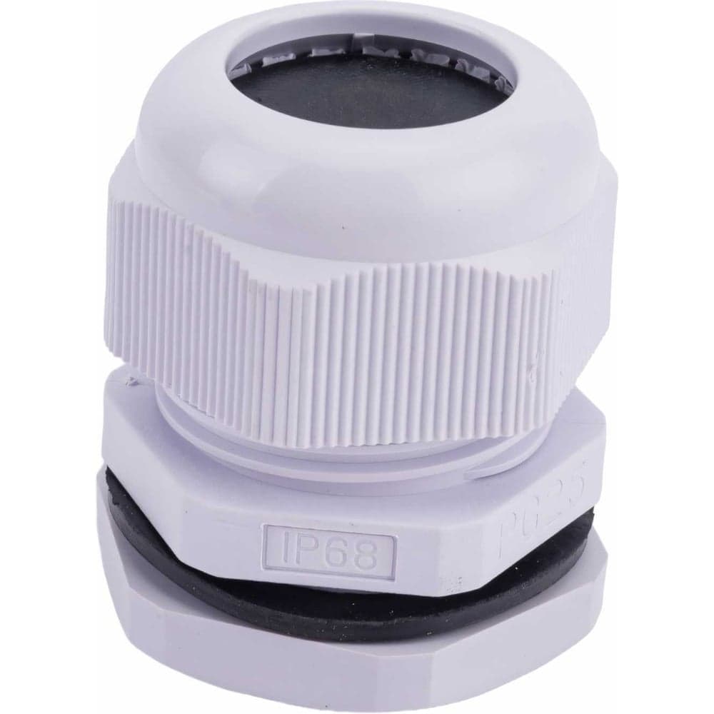 Сальник ГОФРОМАТИК pg 25 пластик (15-21мм) ip68 серый zeta30913