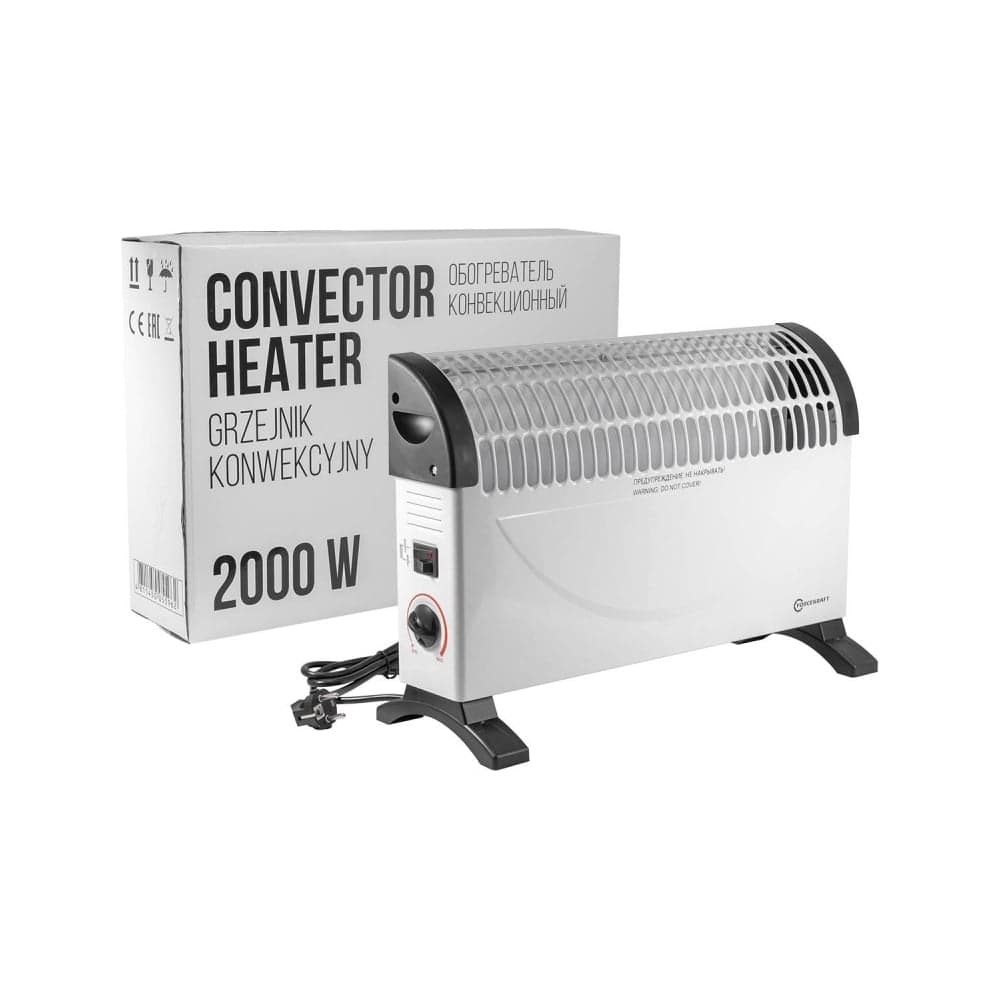 Конвекционный обогреватель Forcekraft 220-240v, 50/60гц, 3 режима нагрева-750/1250/2000вт, защ. от перегрева FK-CH-Y02(52328)