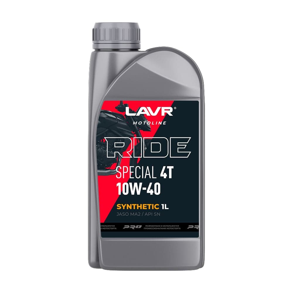 Моторное масло MOTO RIDE SPECIAL 4Т 10W40 SN, 1 л LAVR Ln7747