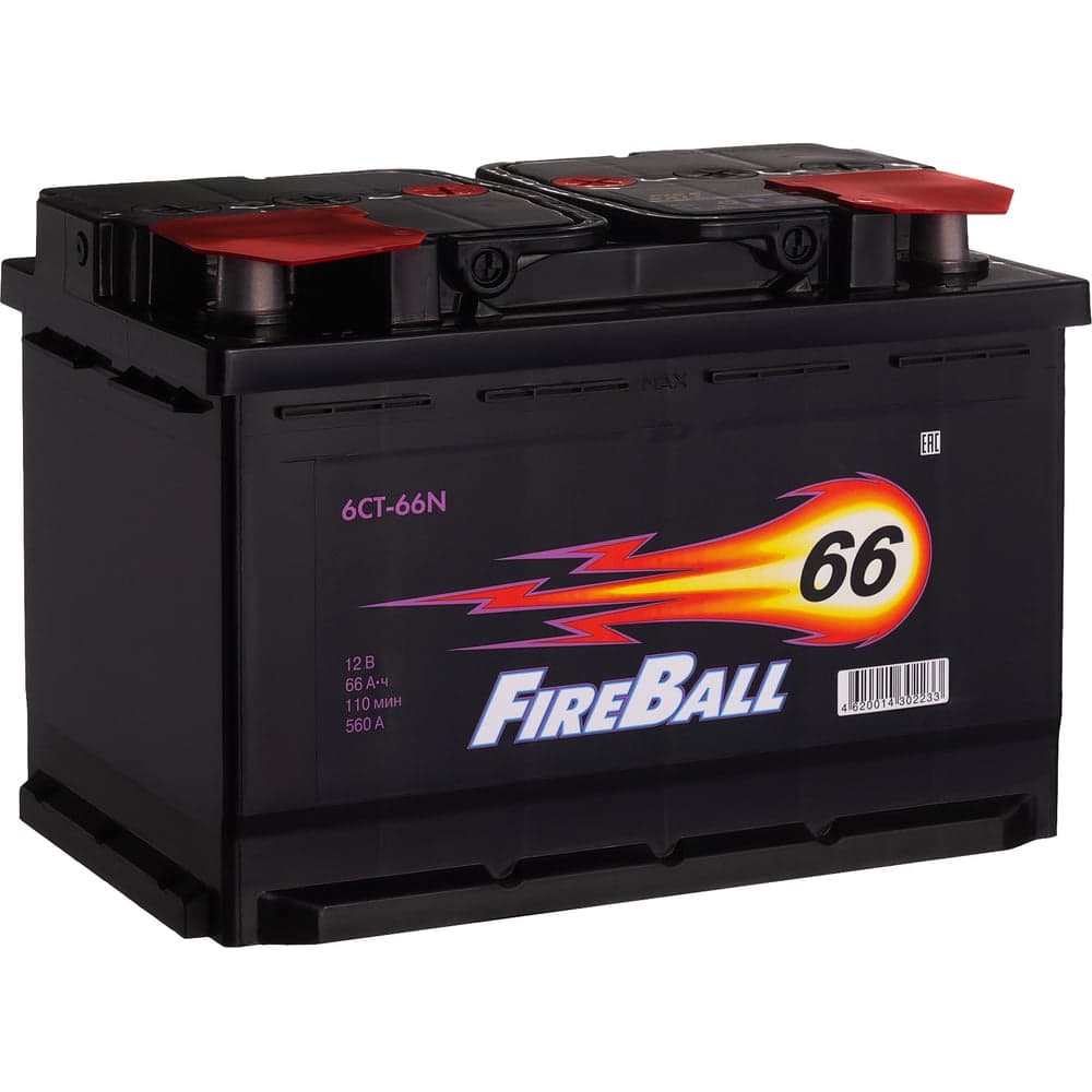 Аккумулятор FIRE BALL 6ст 66 N, 560 А CCA, 566111020