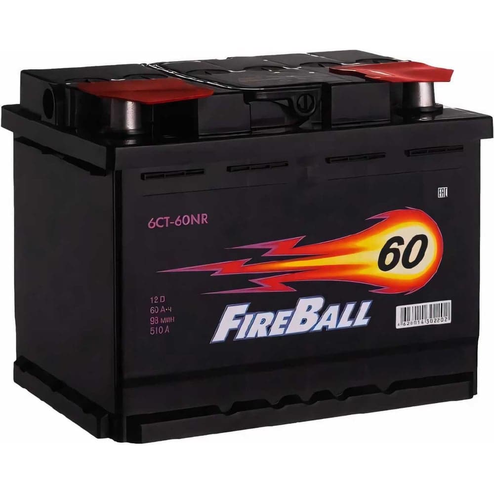 Аккумулятор FIRE BALL 6ст 60 NR, 510 А CCA, 560108020