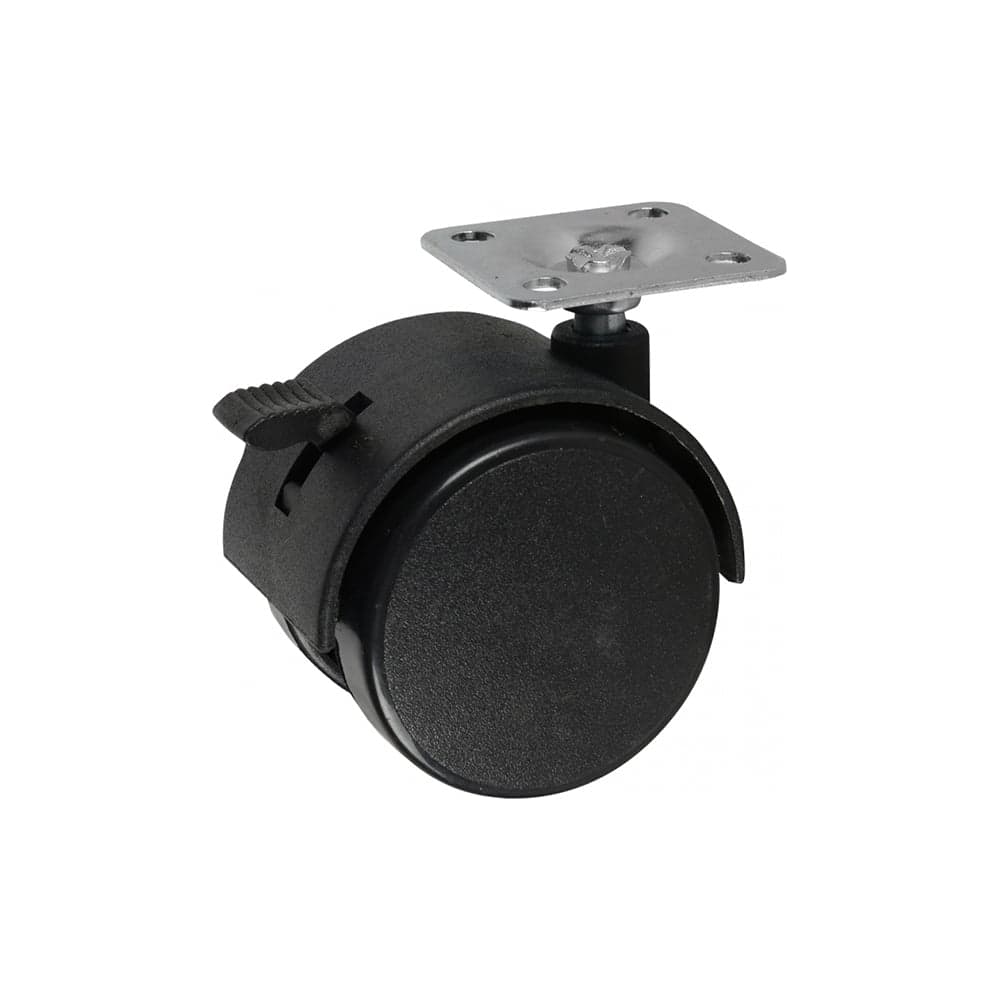 Колесная опора lemax PROF d=50, со стопором, площадка 38x38 KLS-01-D50-B