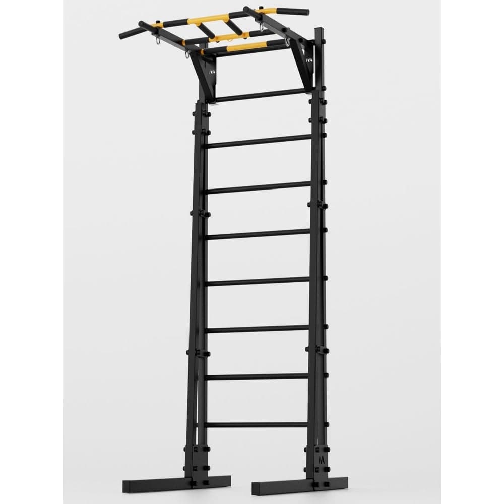 Напольная шведская стенка BARFITS new age r1 с рукоходом, черный na-r1-ruk-black