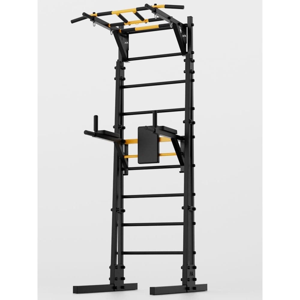 Напольная шведская стенка BARFITS new age r2 с рукоходом, черный na-r2-ruk-black