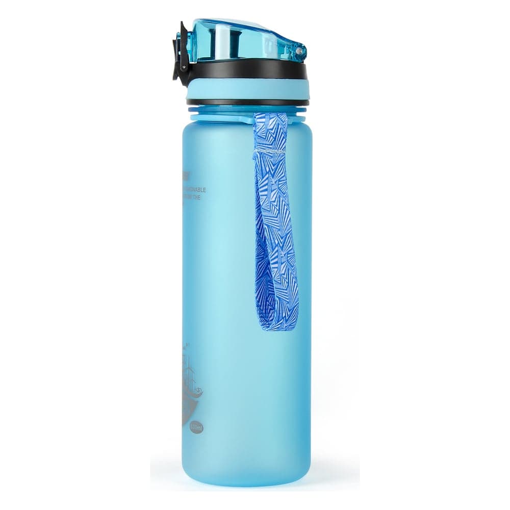 Бутылка для воды BAROUGE ACTIVE LIFE с нескользящим покрытием BP-915/100 600 мл/голубой/бутылка