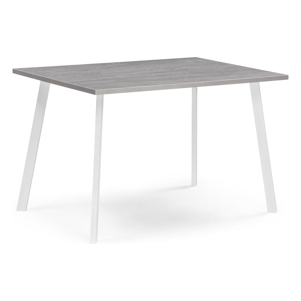 Деревянный стол Woodville Тринити Лофт 120x80x75 см, 25 мм, бетон/белый матовый 534915