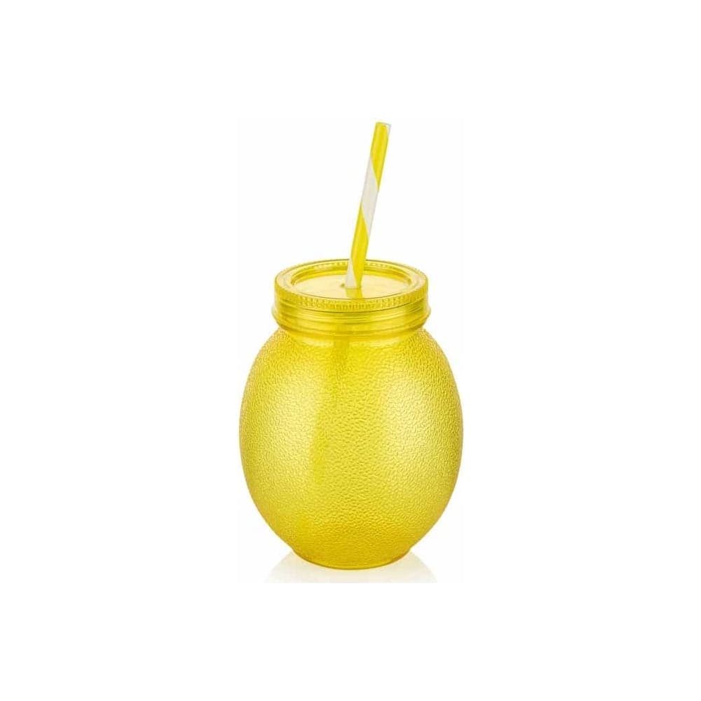 Бутылка для напитков с трубочкой Phibo lemon, 650 мл 411171706