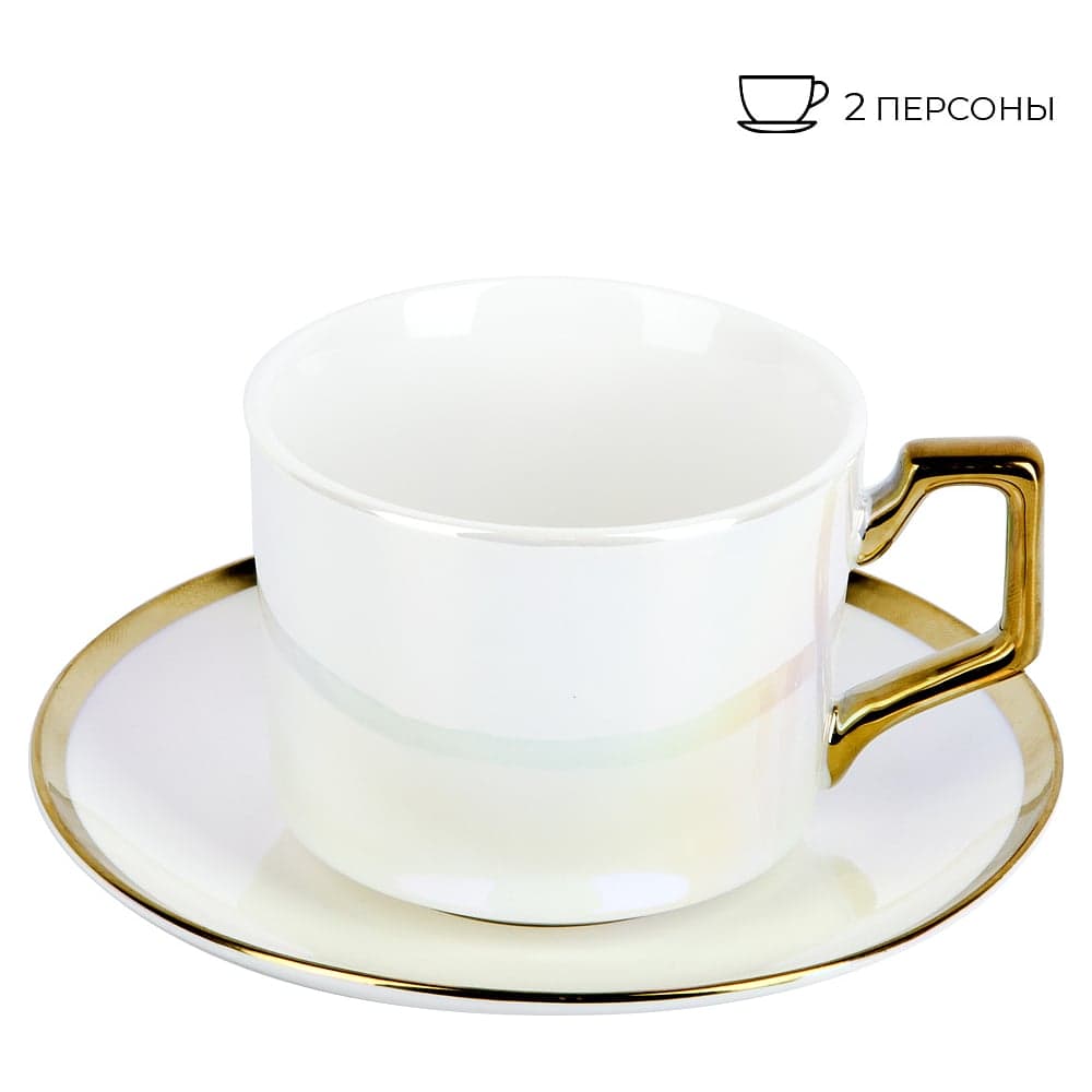 Чайный набор Nouvelle pearl, 4 предмета на 2 персоны, 200 мл 1930012