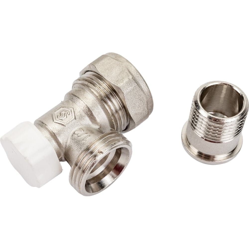 Угловой запорно-балансировочный клапан STOUT Svl-1166-000015 1/2" х 3/4"ек RG008UEA9CDS0J