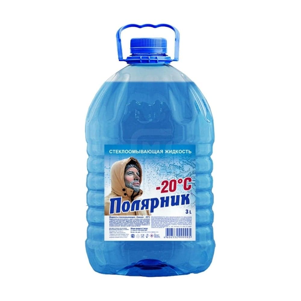 Жидкость стеклоомывателя Полярник -20С, 3 л / омывайка для машины 430408000