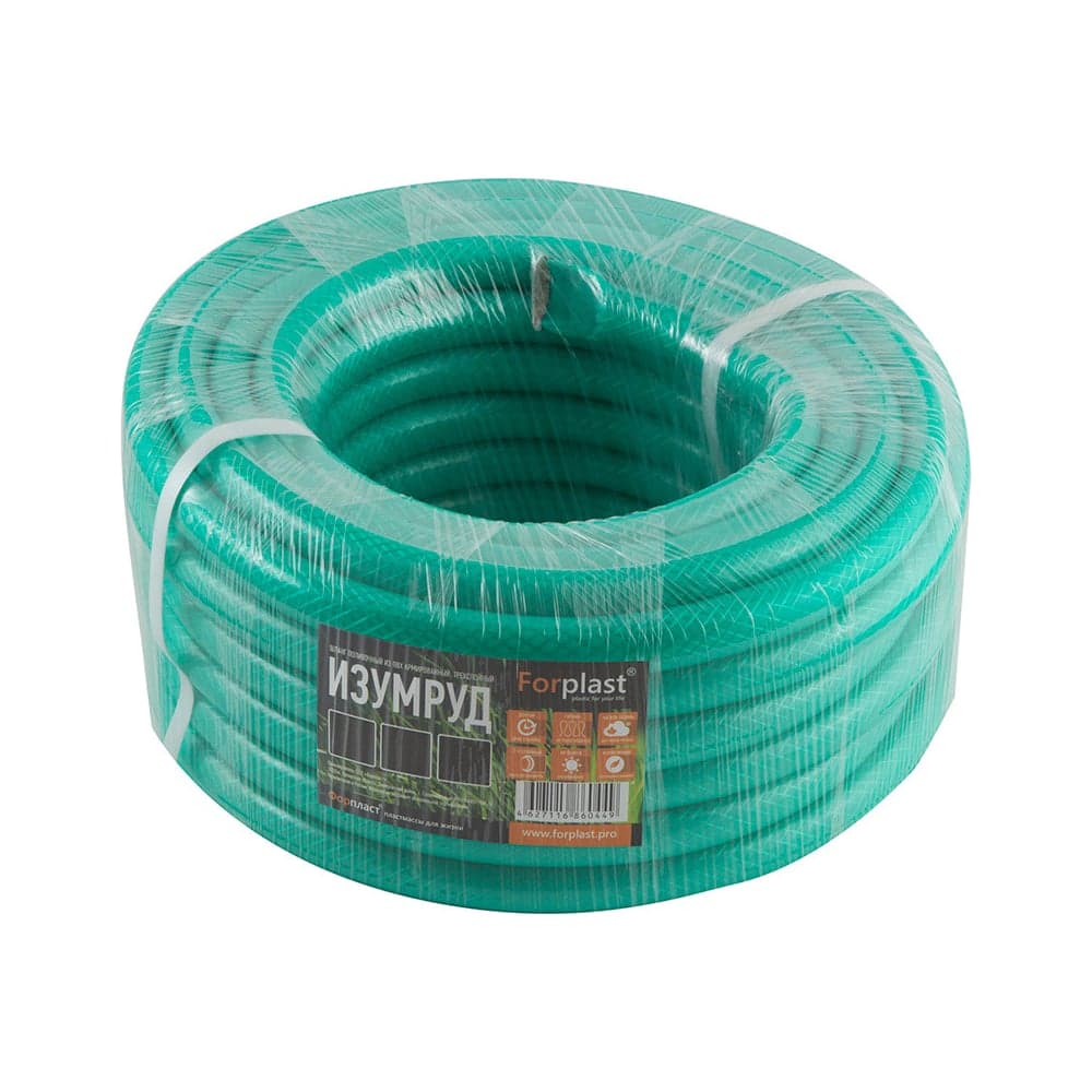 Армированный шланг ForPlast ПВХ, изумруд, 1/2", 20 м 005247
