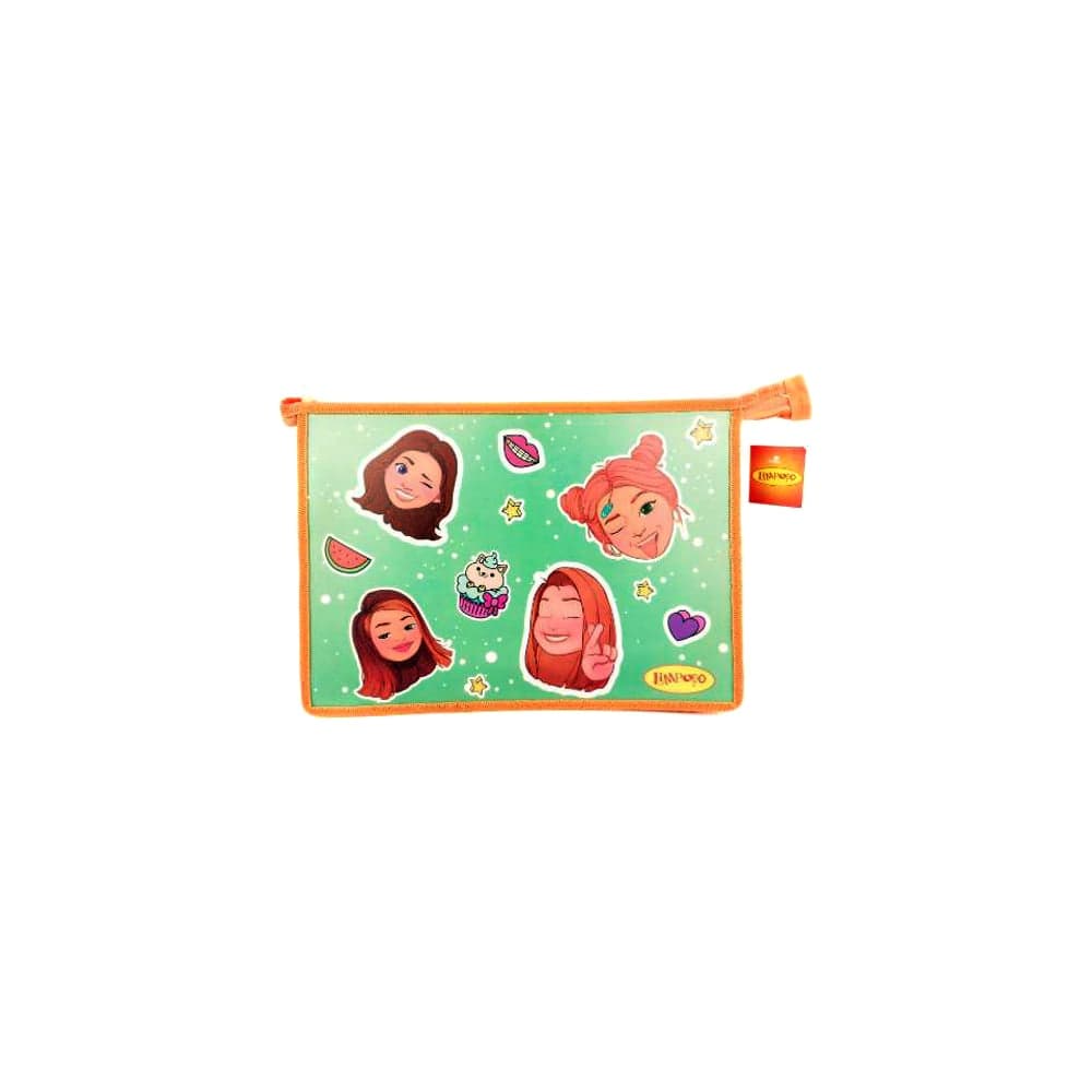 Папка Limpopo ТМ Emoji А4, пластиковая, молния сверху, 325х230х55 мм арт. LPR0422 ПапТ2060