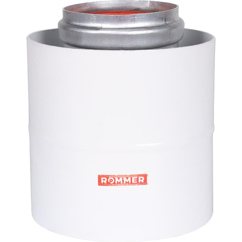 Начальный участок ROMMER Rca-6010-210100 вертикальный, коаксильный, 60/100, хомут в комплекте + втулка d60 l-50 RG0091CSP6L0IV