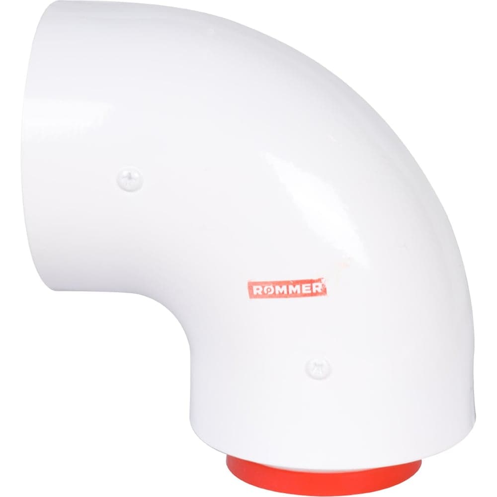 Начальный участок ROMMER Rca-6010-240190 90 гр. 60/100 (bosch, buderus, navien s/c/e, baxi eco nova/classic, baltur, лемакс, fondital ) в комплекте фланец RG0091CSP6K5QR