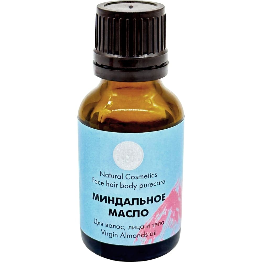 Миндальное косметическое масло Бацькина баня омолаживающее, увлажняющее, уходовая косметика, 25 мл, для лица, волос, кутикулы, ногтей, губ 16111-ВИ