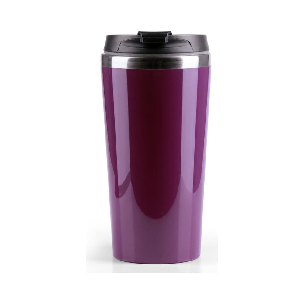 Термобутылка BAROUGE Travel Tumbler фиолетовая, из нержавеющей стали, с крышкой на резьбе BT-055 400 мл/фиолетовый/стакан