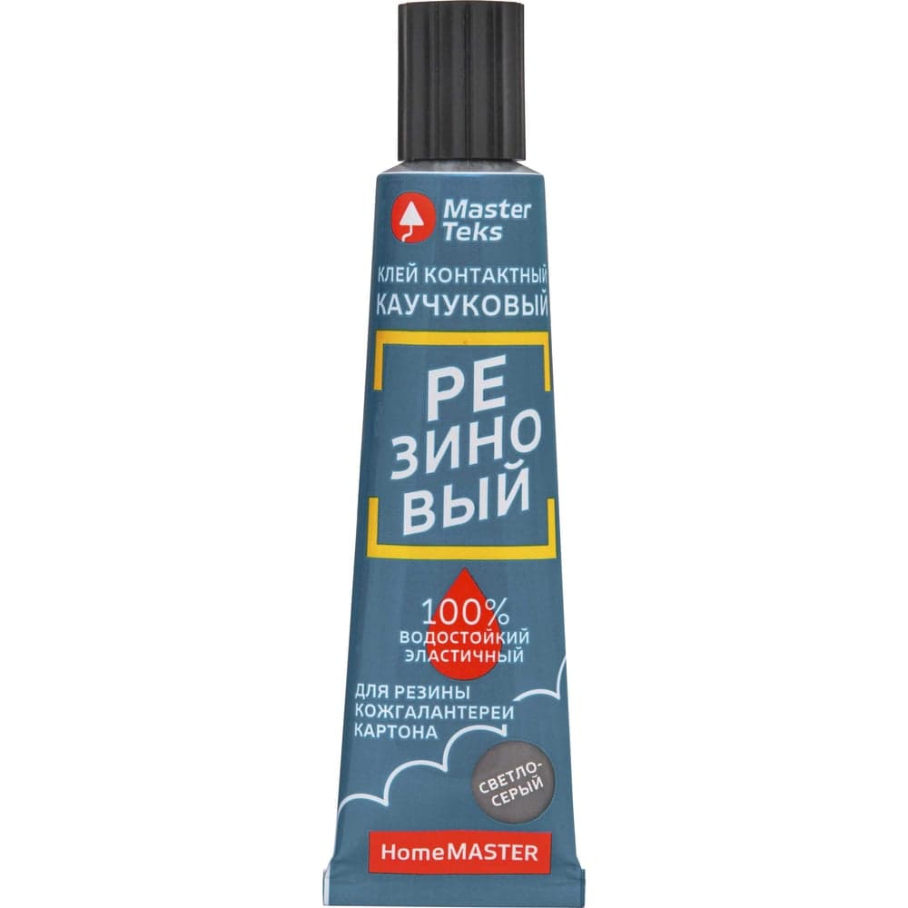 Контактный клей MASTERTEKS homemaster каучуковый, резиновый, 40 г 245716